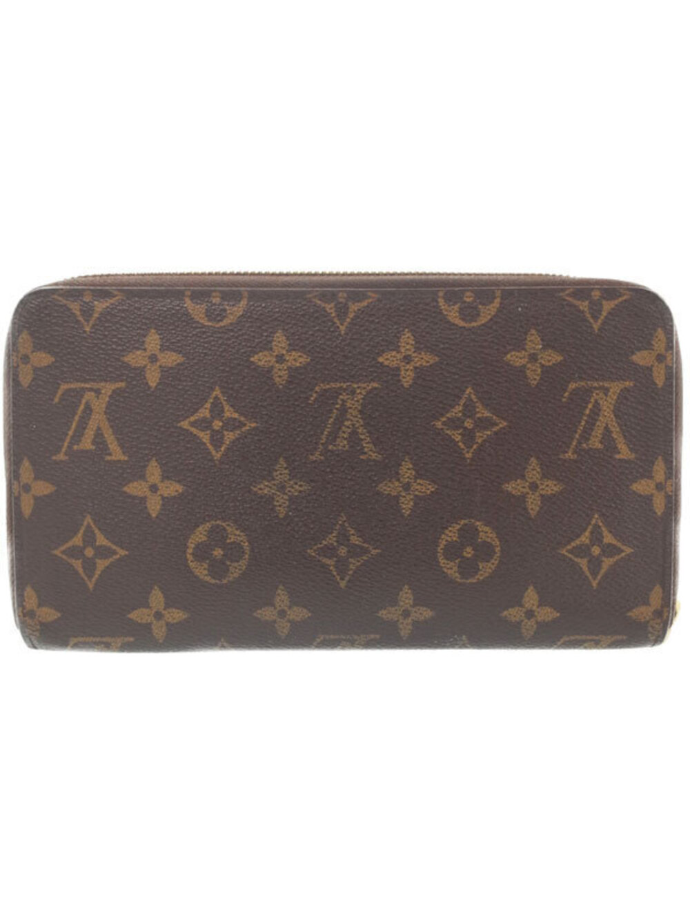 Louis Vuitton Zipper Organizer Wallet Long Round Zippy Monogram Brown